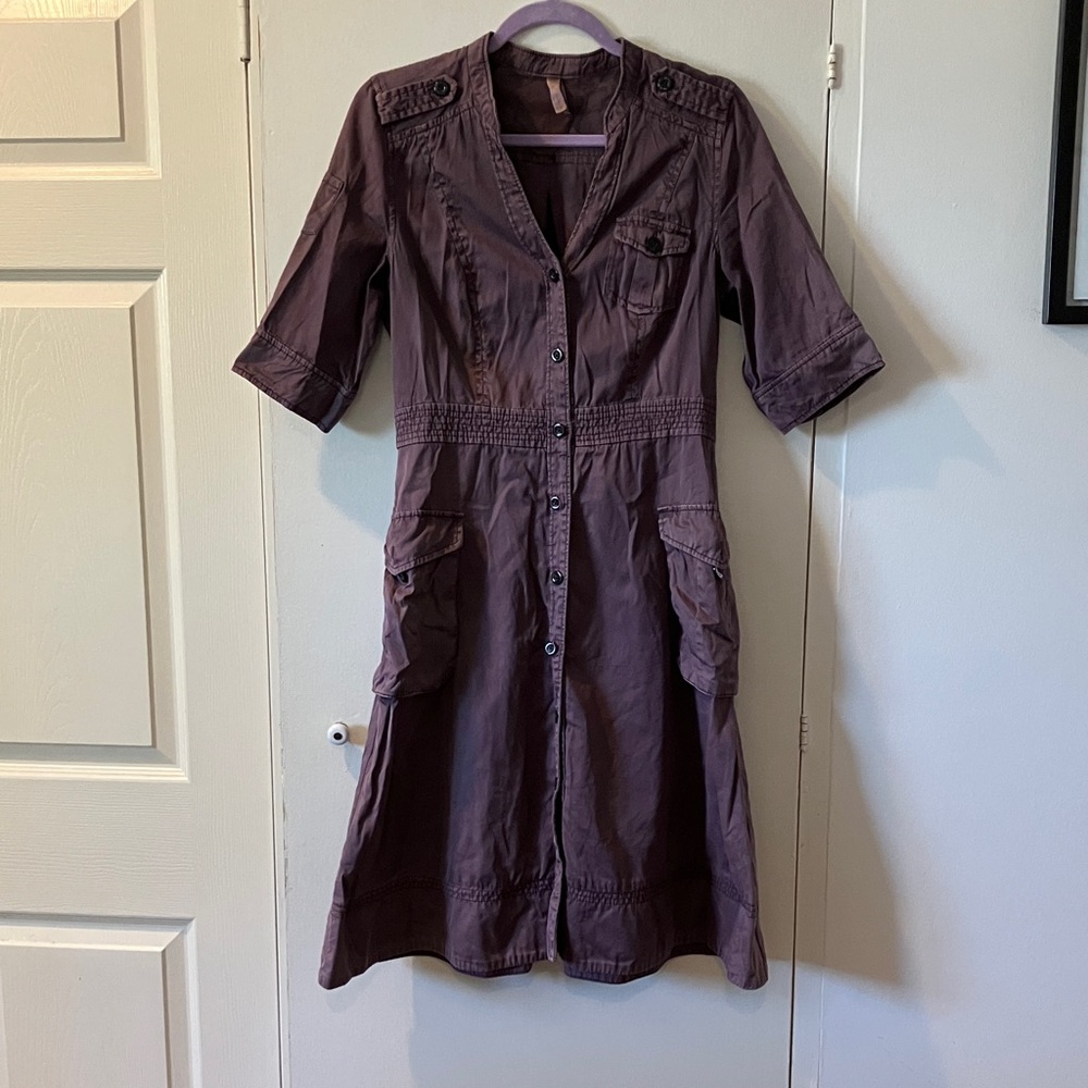 Purple cargo dress:)